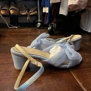 Loeffler Randall dupes- blue bow heels